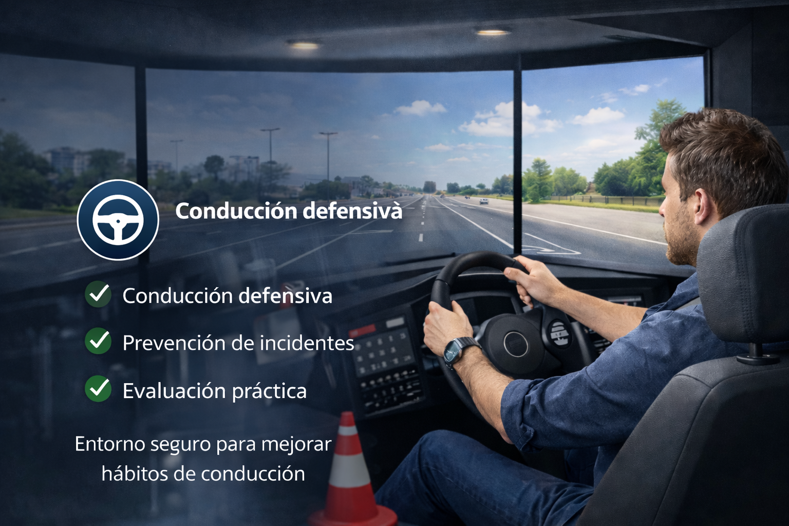 Simulador de conducción - imagen de referencia